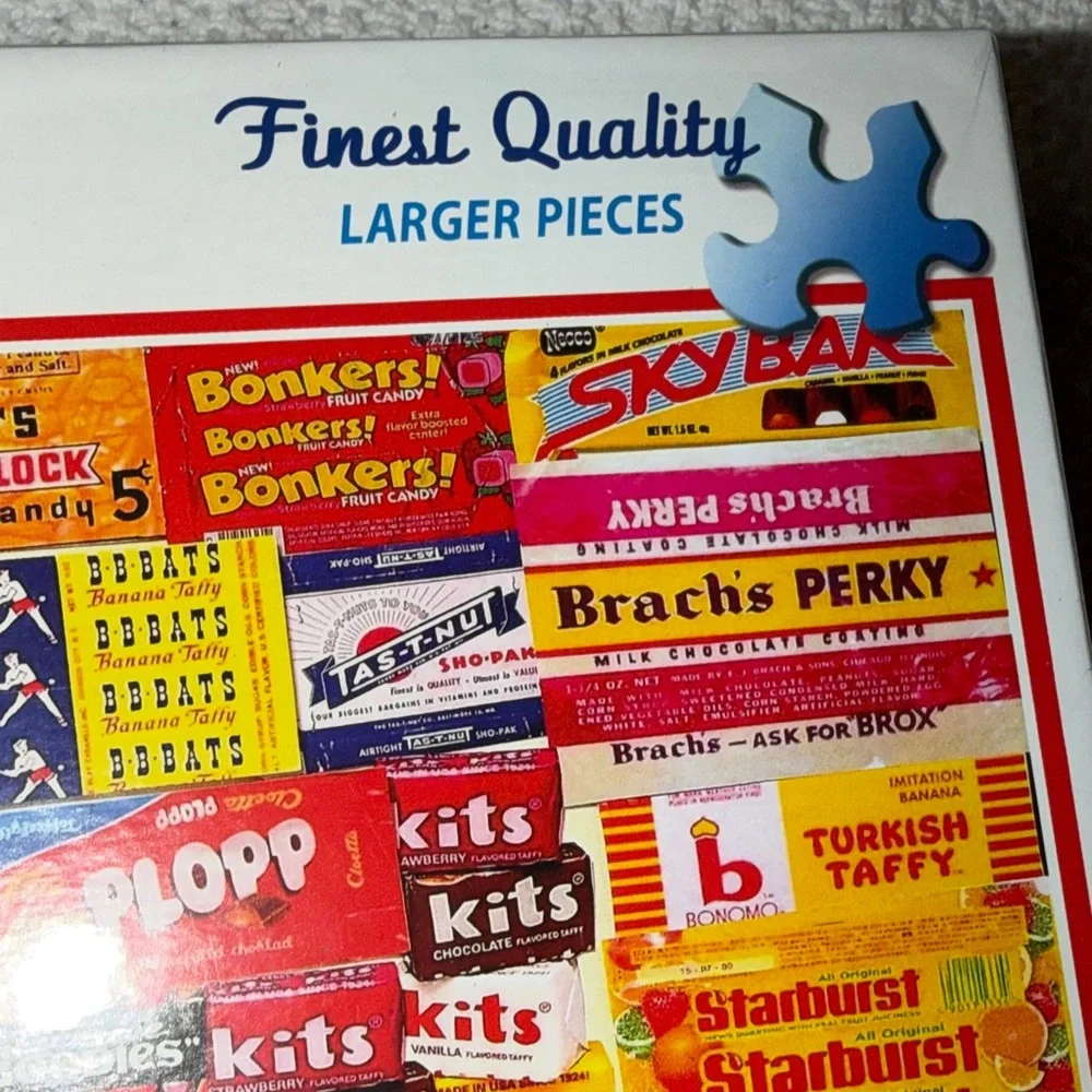 White Mountain Candy Wrappers Puzzle - Colorful Fun